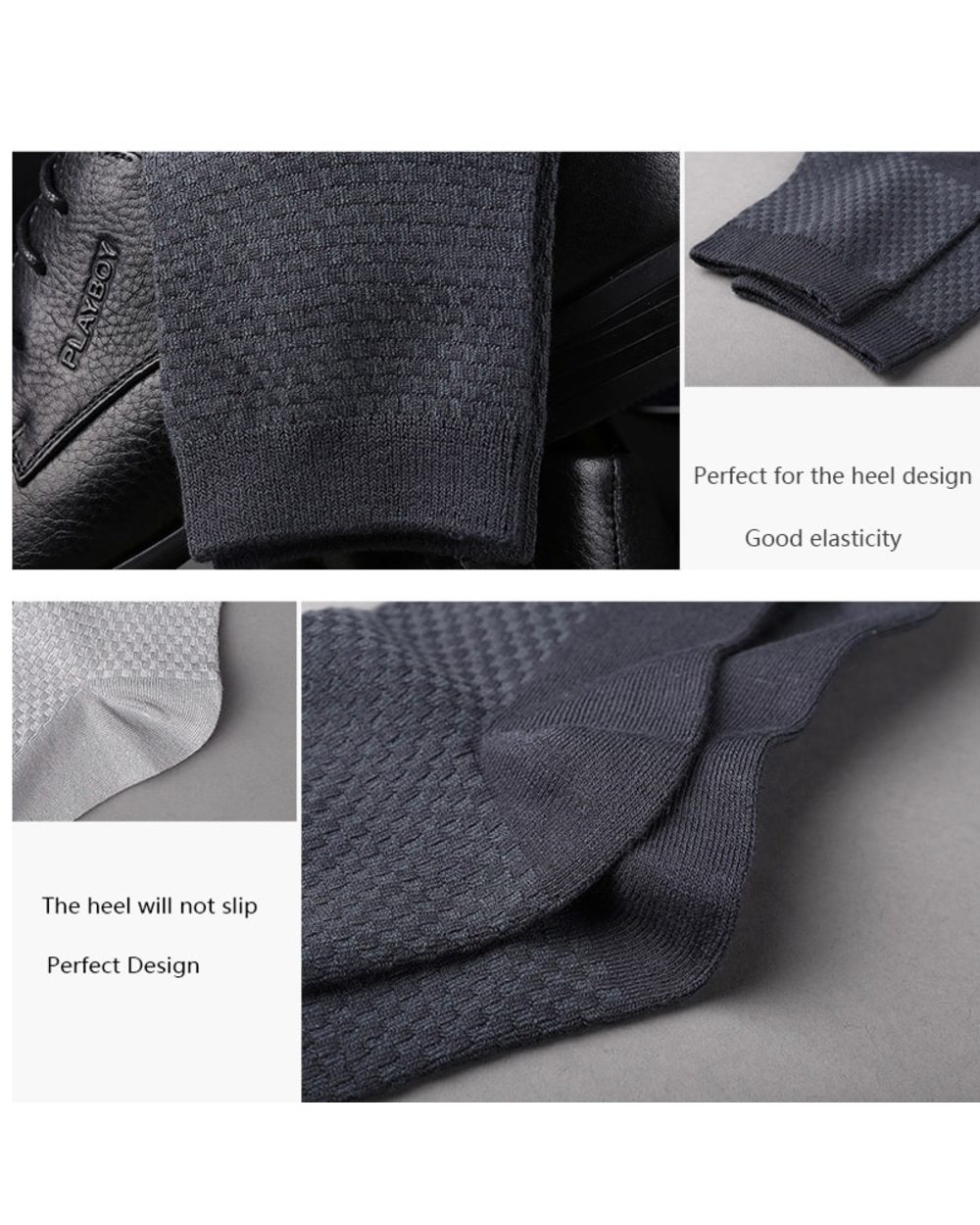 High Quality Combo 10 pairs of men's socks Fiber Socks Men Breathable Compression Long front-4