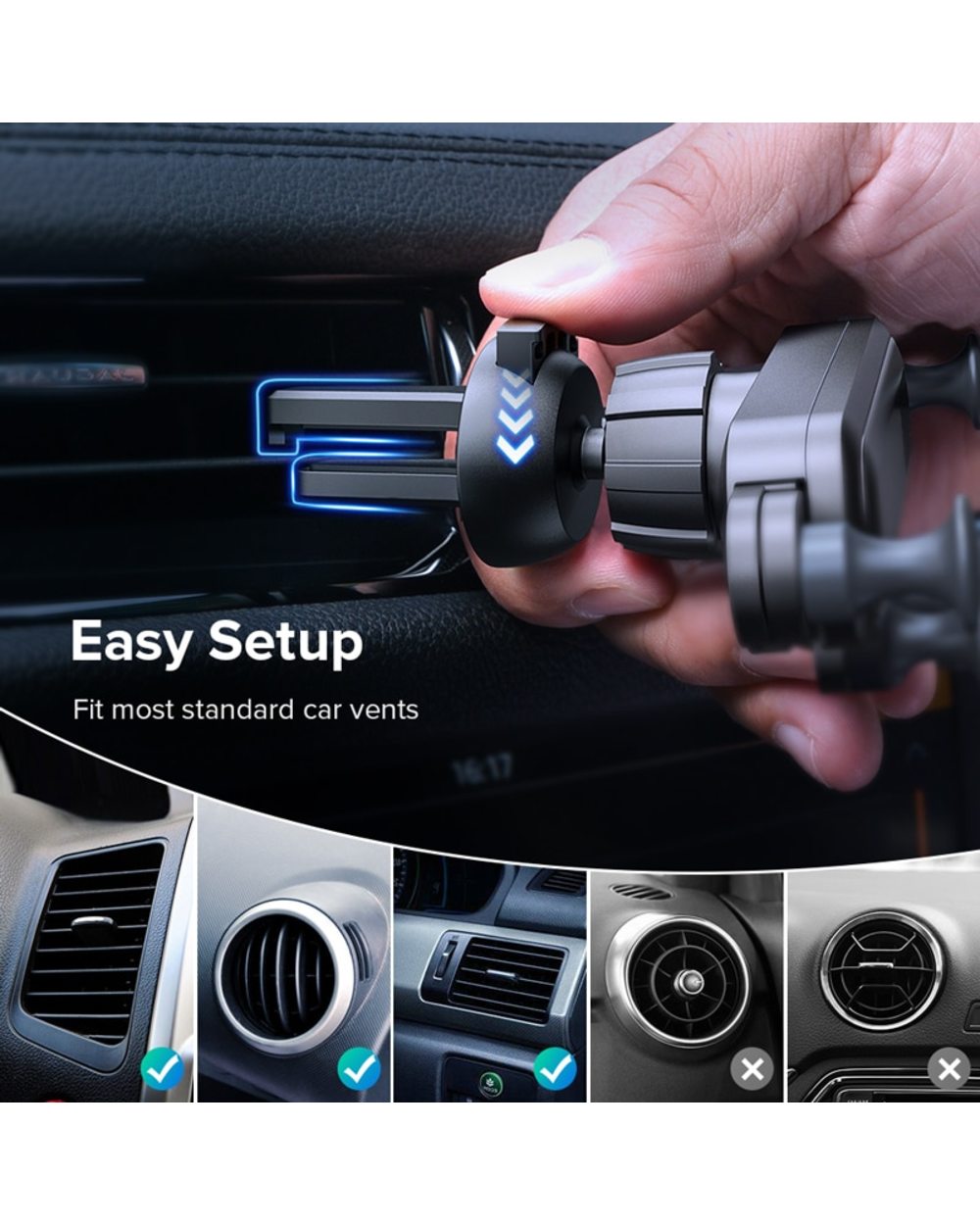 Gravity Car Phone Holder Mobile Stand Smartphone GPS Support Mount For iPhone 13 12 11 Pro 8 Samsung Huawei Xiaomi Redmi front-3
