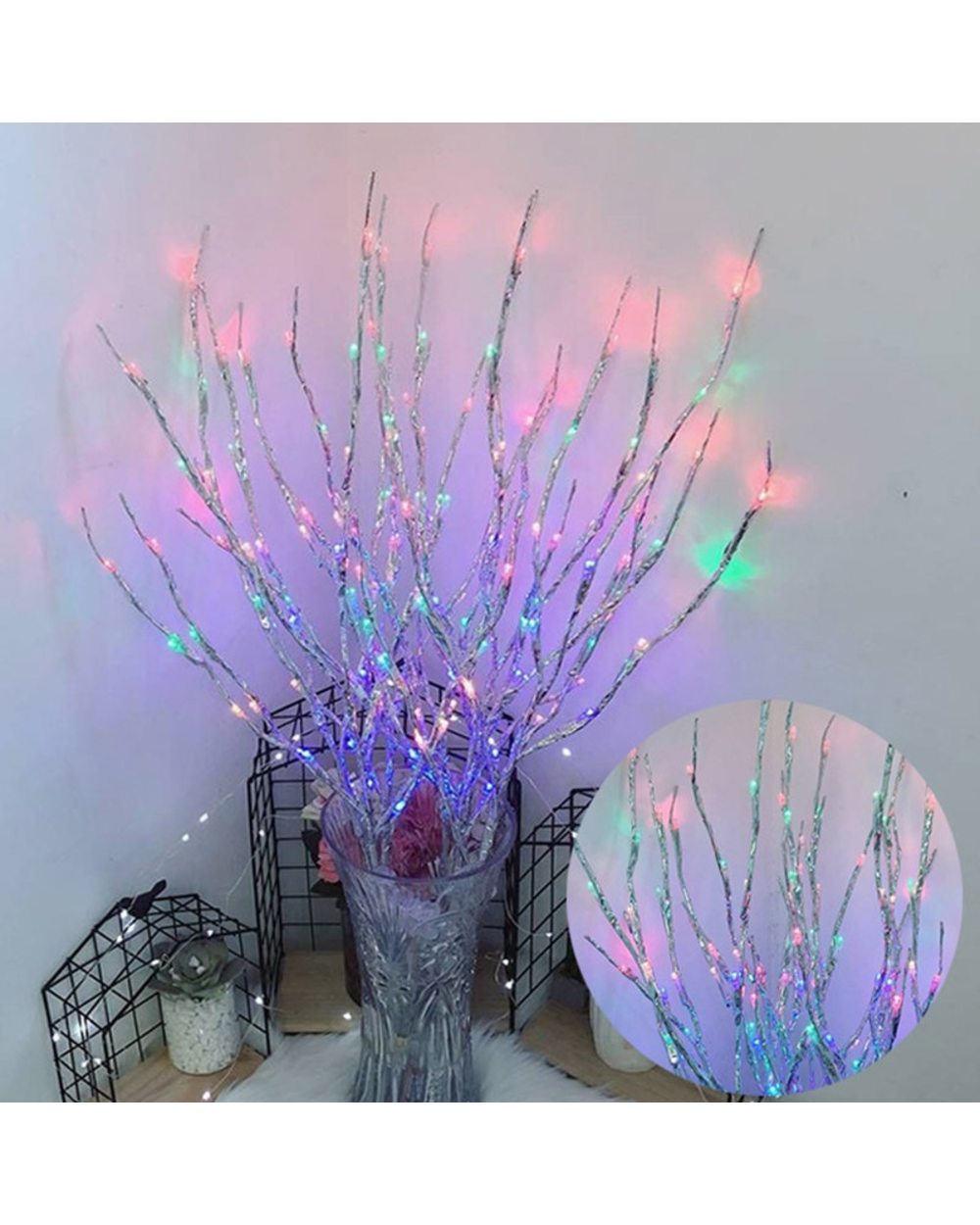 Christmas 20 Light Artificial Tree Branch LED Light String New Year Decor Christmas Decorations Fairy Light LED Garland front-0