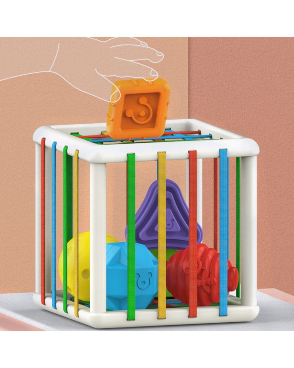 Stress Reliving Shape Blocks Sorting Game Baby Learning Educational Toys front-3