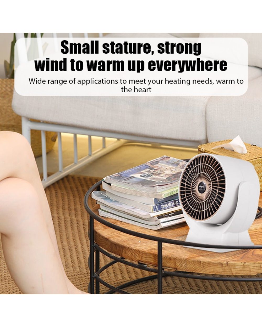Portable Electric Heater Room Heating Stove Air Circulation Heating Fan Mini Household Office Radiator Warmer Heater Fo front-2