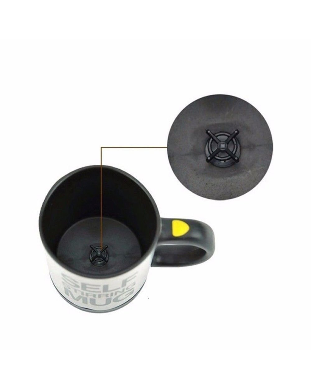 400ML Self Stirring Mug Stainless Steel mix Coffee tea Cup with Lid Automatic Electric Lazy front-1