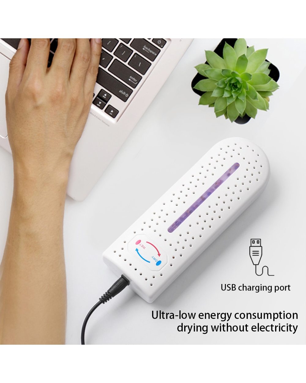 Air Dryer Bathroom Car Office Dehumidifying Electric Moisture Absorber Closet Wardrobe Reusable Indoor Dehumidifier front-1