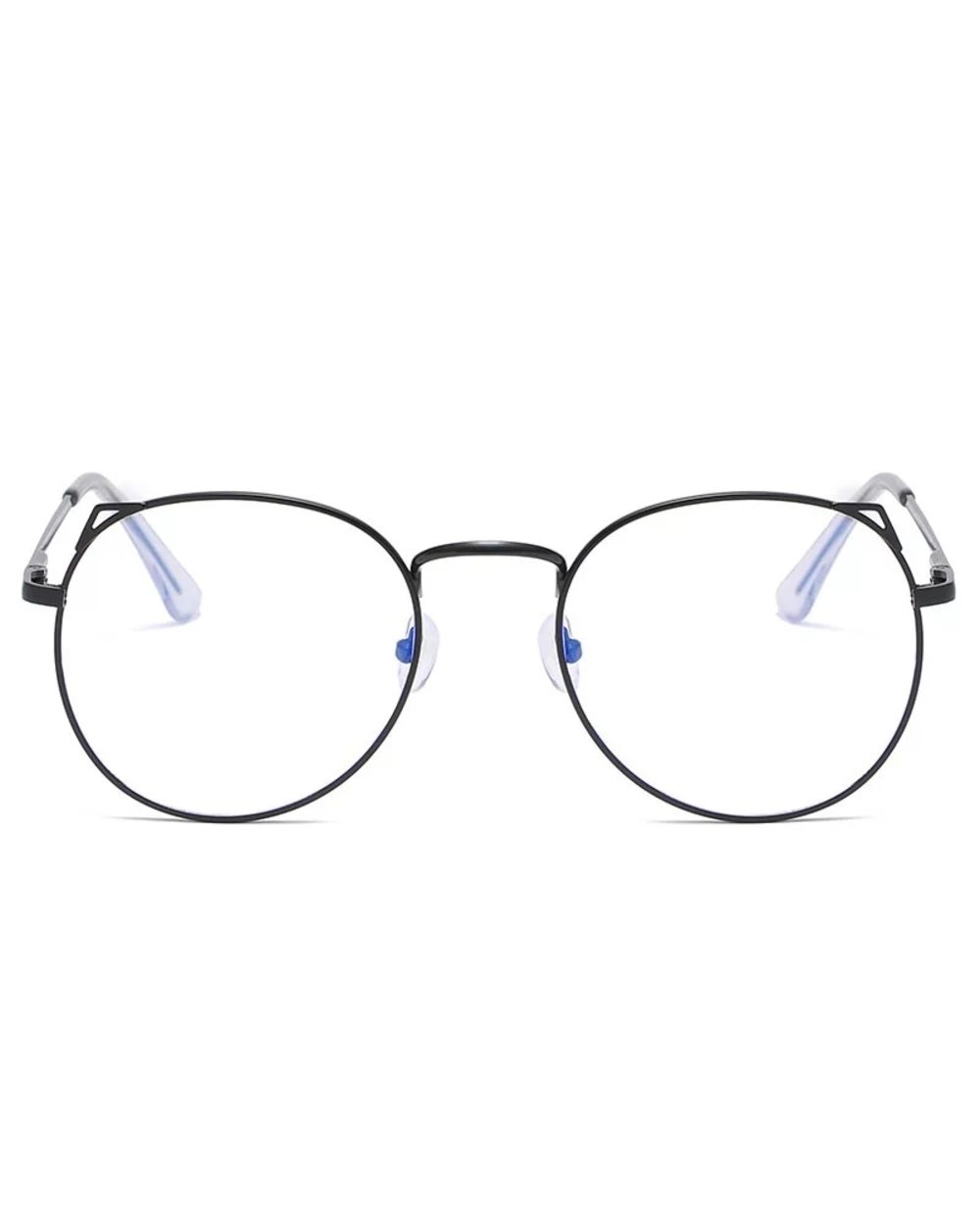 Bijziendheid Bril Vrouwen Mooie Cat Eye Brillen Student Computer Legering Metalen Afgewerkt Bril Frames Blue Light Glas front-5