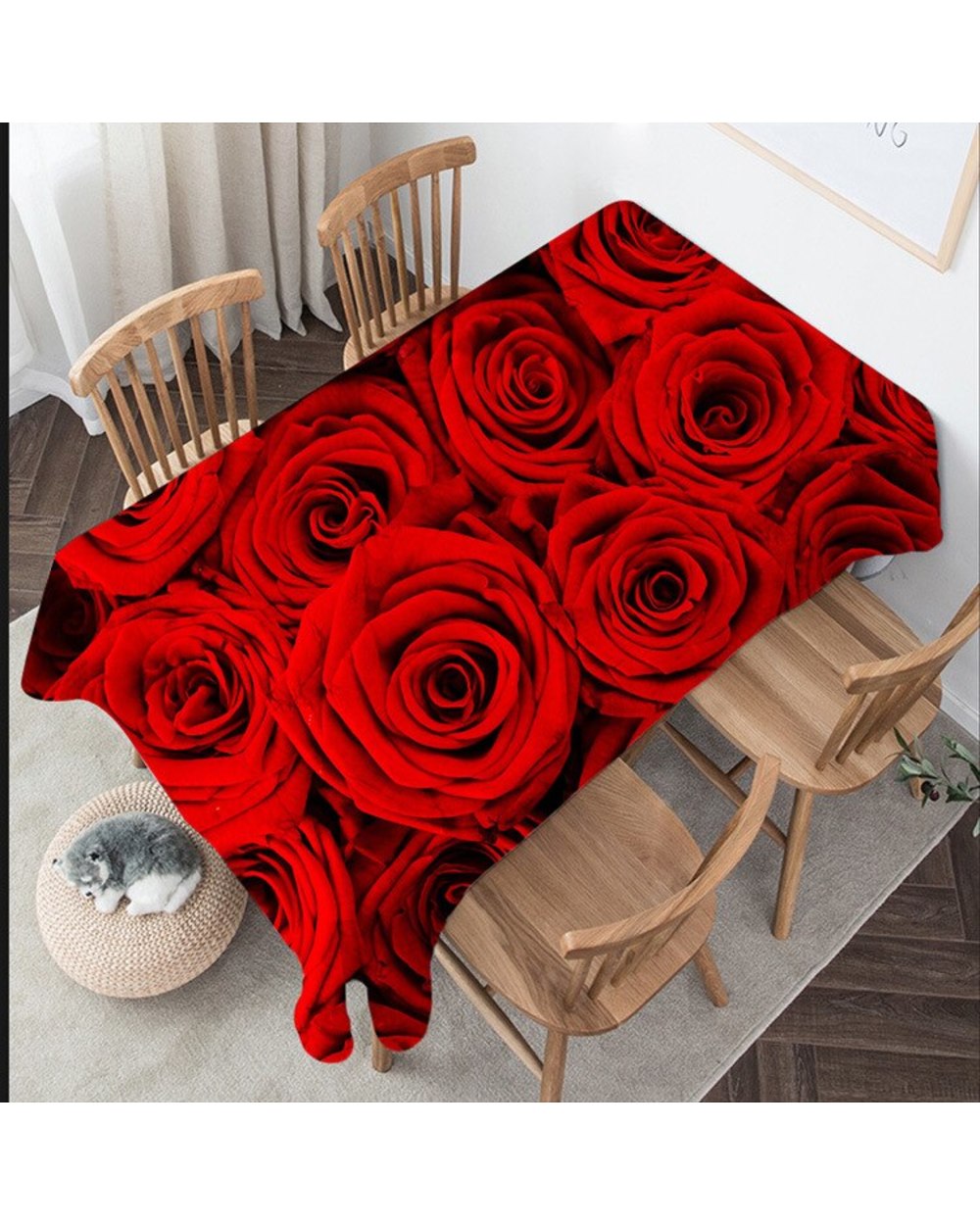 Home Christmas Decor Dining Table Table Cover Waterproof Rectangular Tablecloths Party Decoration Nappe De Table front-3