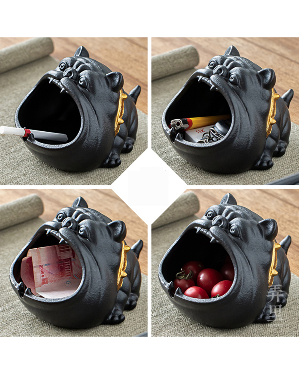 Jinserta Cute Animal Car Polygonal Ashtray Creative Personality Trend Ashtray Modern Minimalist Living Room Home Office front-3