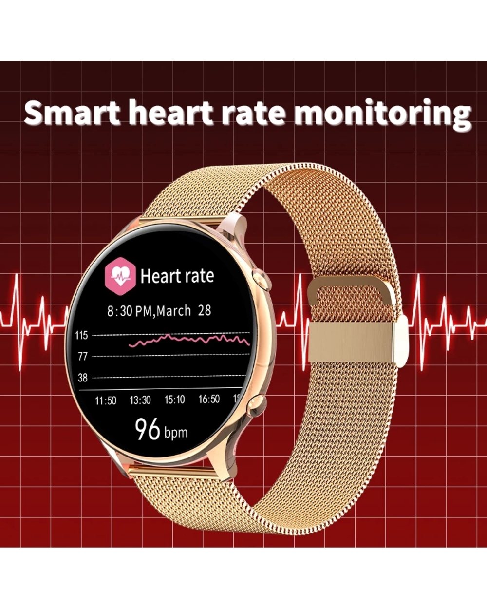 Lige Smart Watch Fitness Waterproof Ladies Watch Sport For Women Monitor Bracelets Men Smartband Girls 2022 Fashion Clo front-5