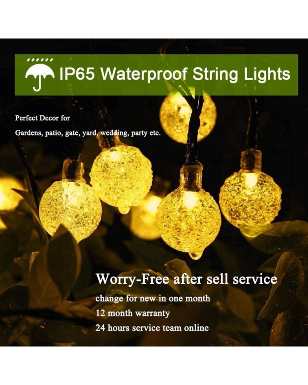 20/30/50/60 LED Solar String Fairy Lights front-2