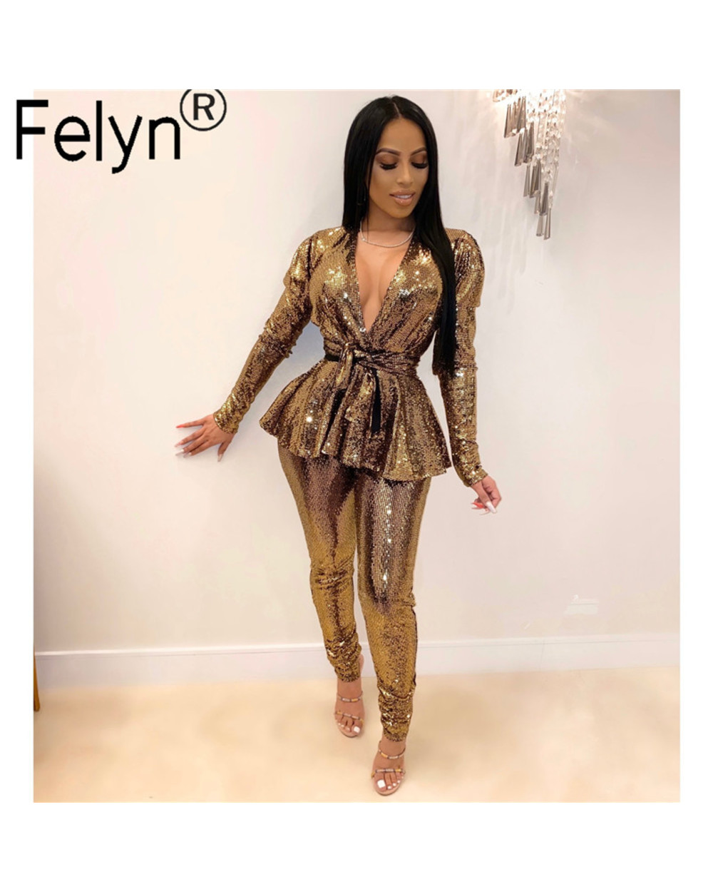 2020 New Arrival Casual European 2 Pieces Tracksuits Women Set Letters Hooded Tops Sports Suits Bb306 front-3