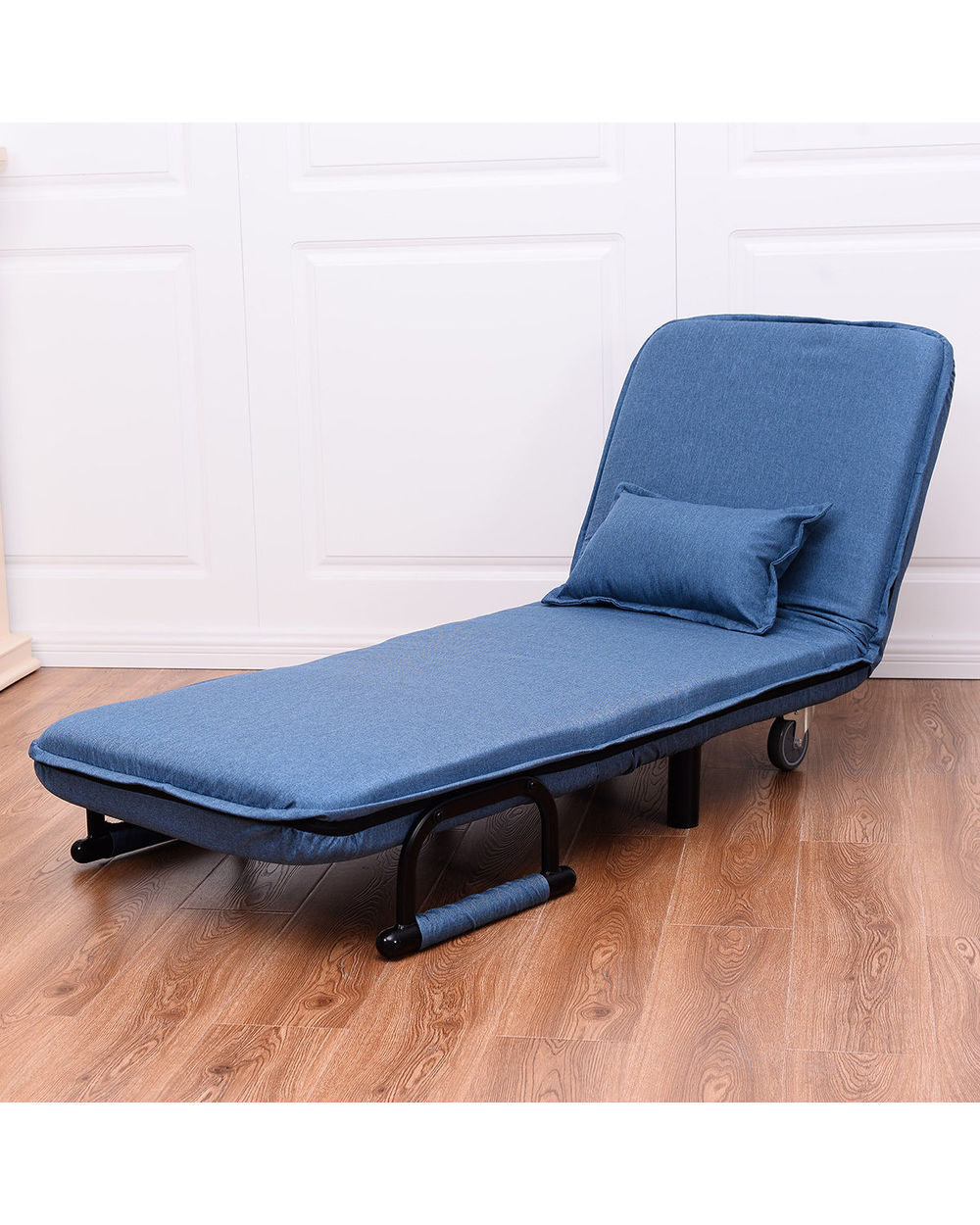 Modern Convertible Sofa Bed Folding Arm Chair Sleeper front-4