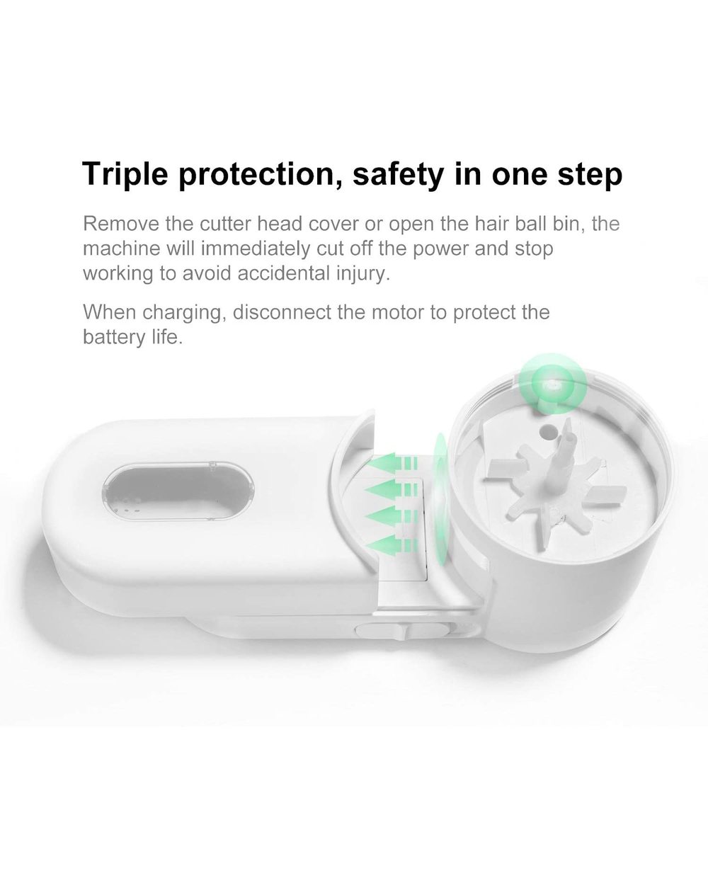 2021 New Fabric Shaver Electric Lint Remover 2-Speeds Portable Clothes Shaver Efficient Bobbles Fuzz Removing front-3