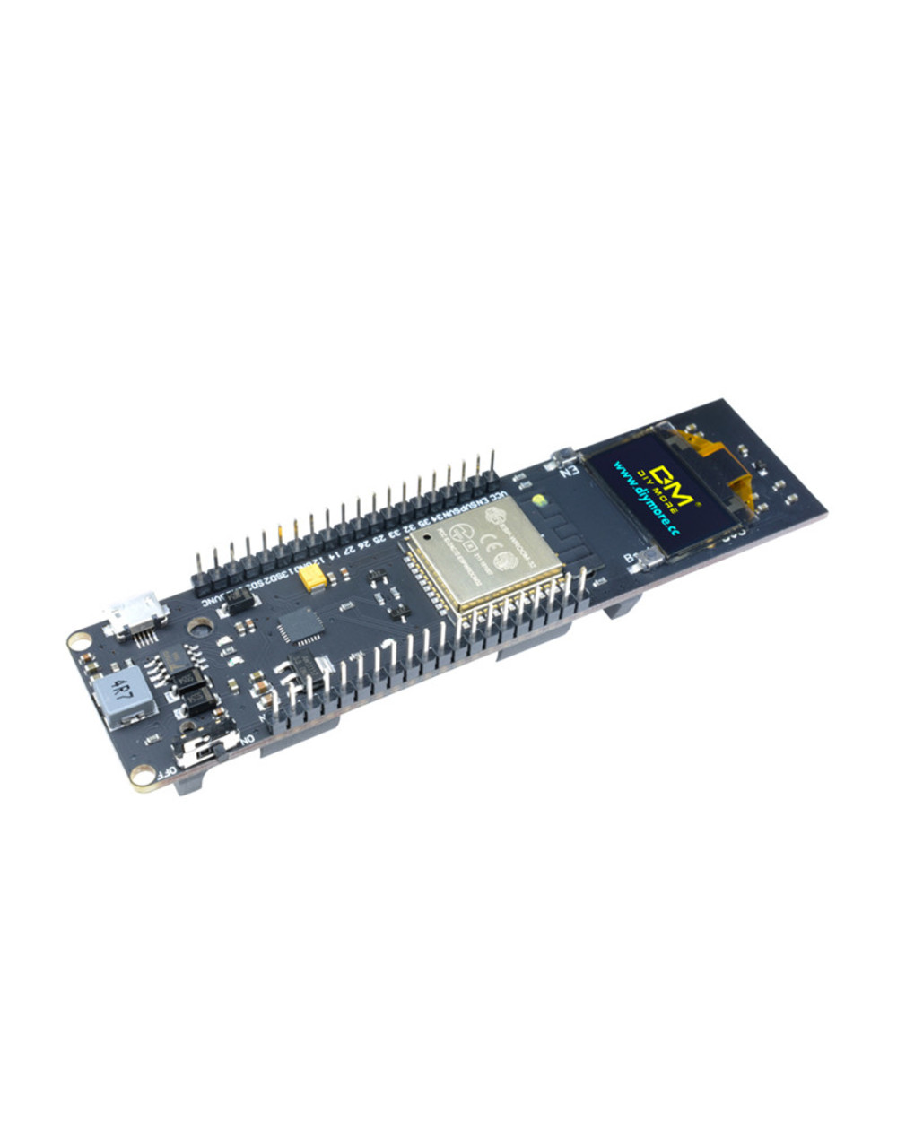 0.96 Inch Oled Display 18650 Lithium Battery Wifi Bluetooth Shield Esp32 Esp-32 Esp8266 Cp2102 Module Development Board front-2
