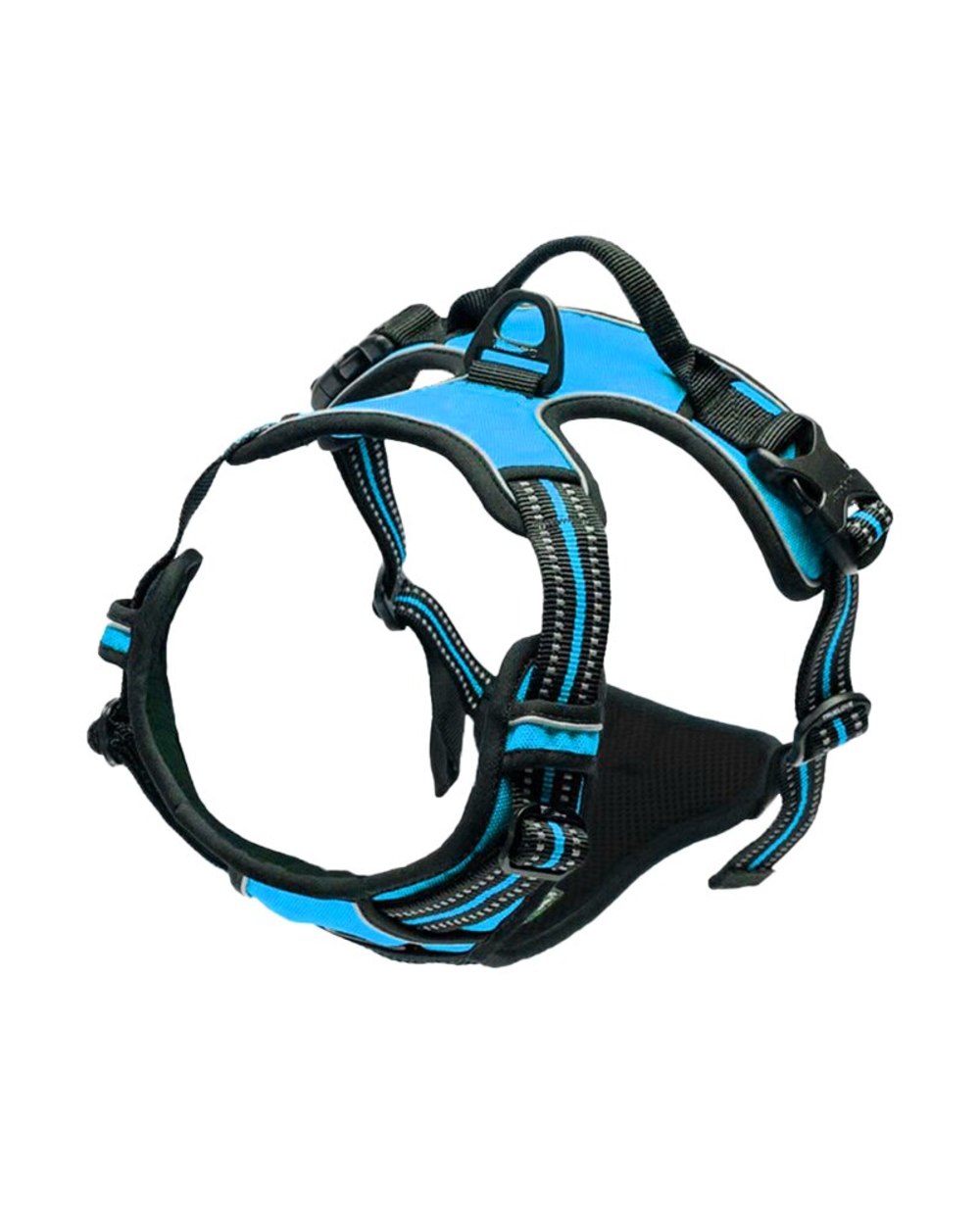 Pitbull bull terrier Reflective Pet Puppy Large Dog Harness for Small Large Dogs No Pull Harness Vest Strap front-3