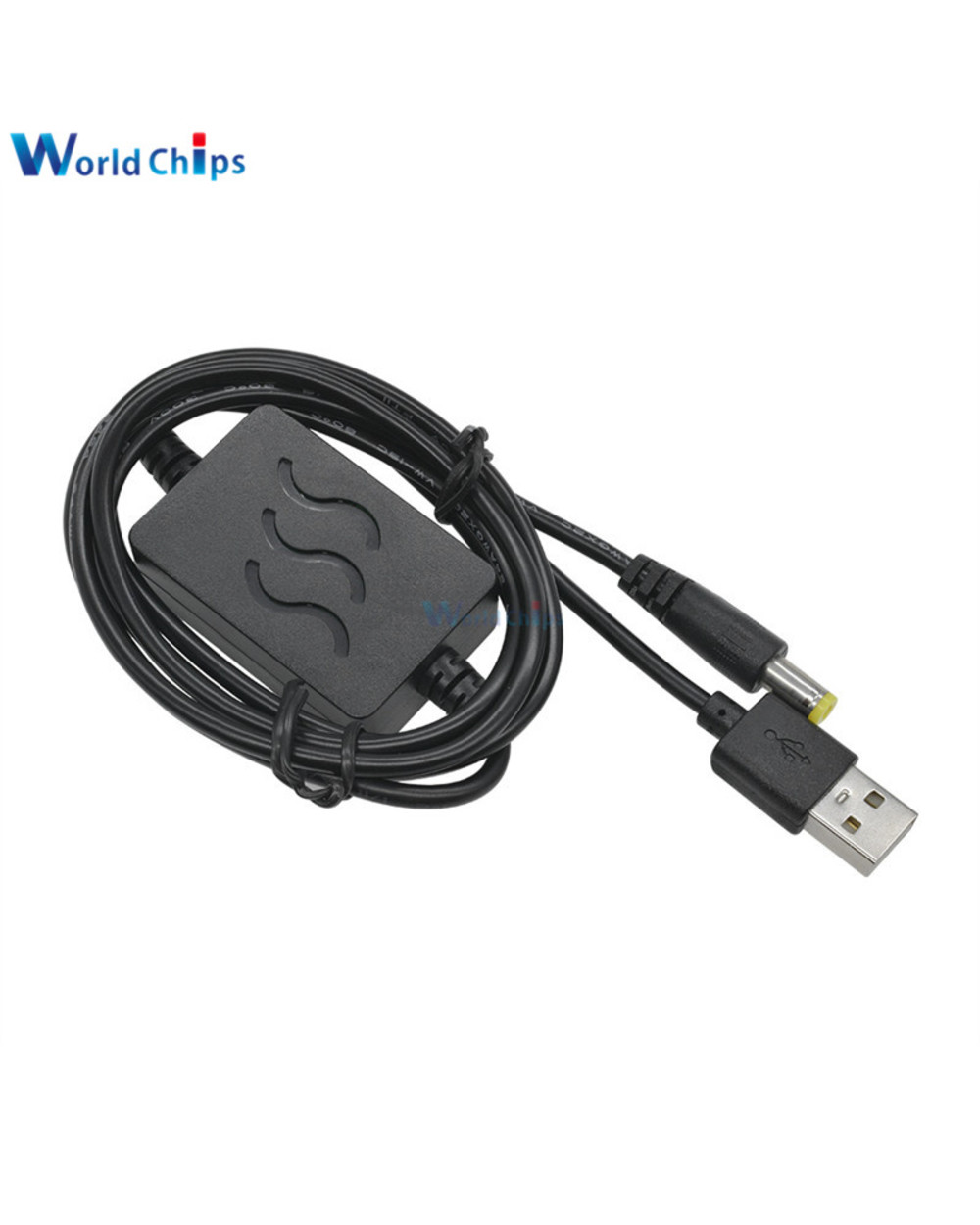 Usb Charge Power Boost Cable Dc 5V To 9V/12V 1A 2.1X5.5Mm Step Up Converter Adapter Usb Cable With Boost Component front-2