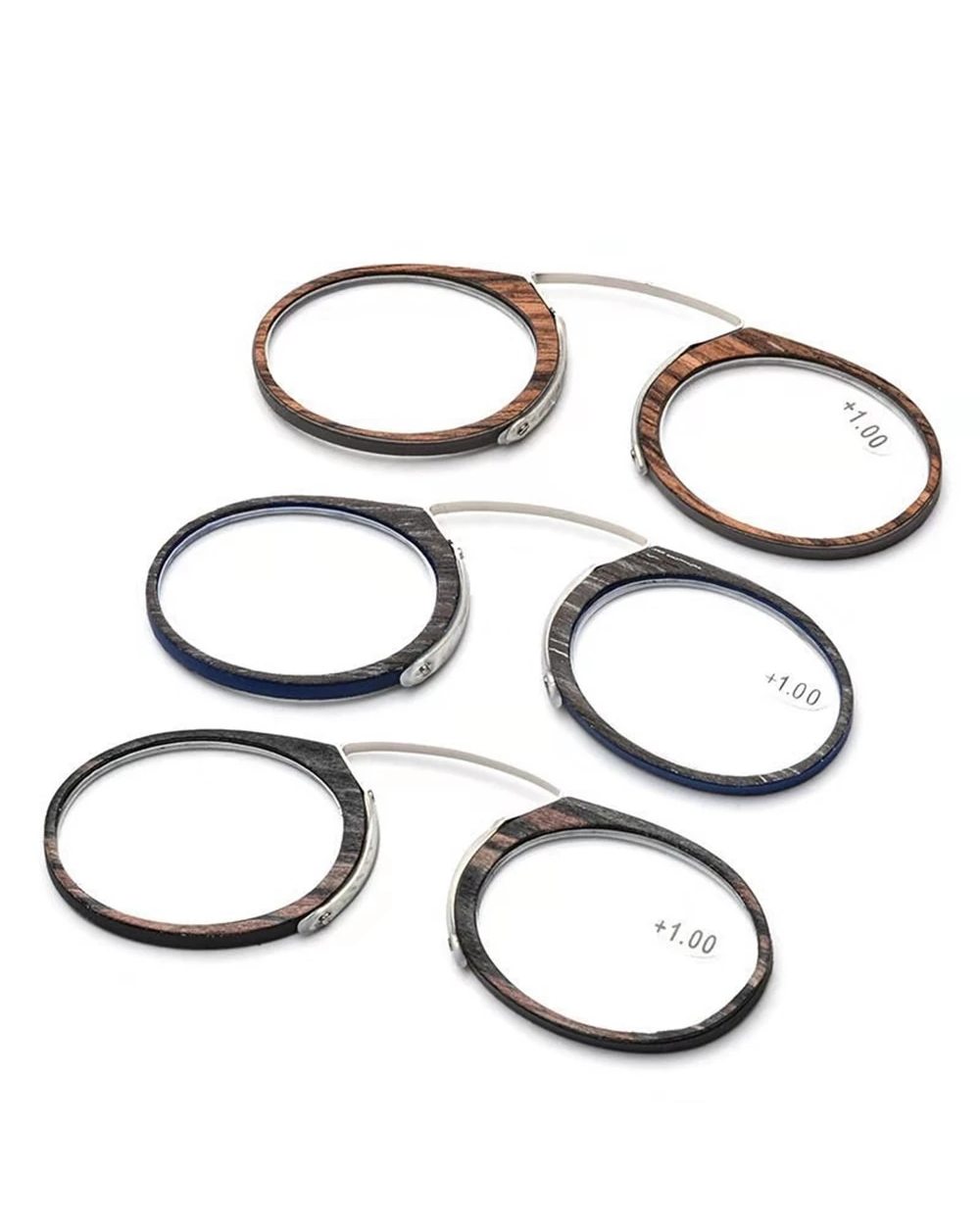 Nonor Men Women Magnifying Nose Clip Portable No Arm Reading Glasses Tr90 Ultralight With Box +1.0+1.5 To +3.0 front-4
