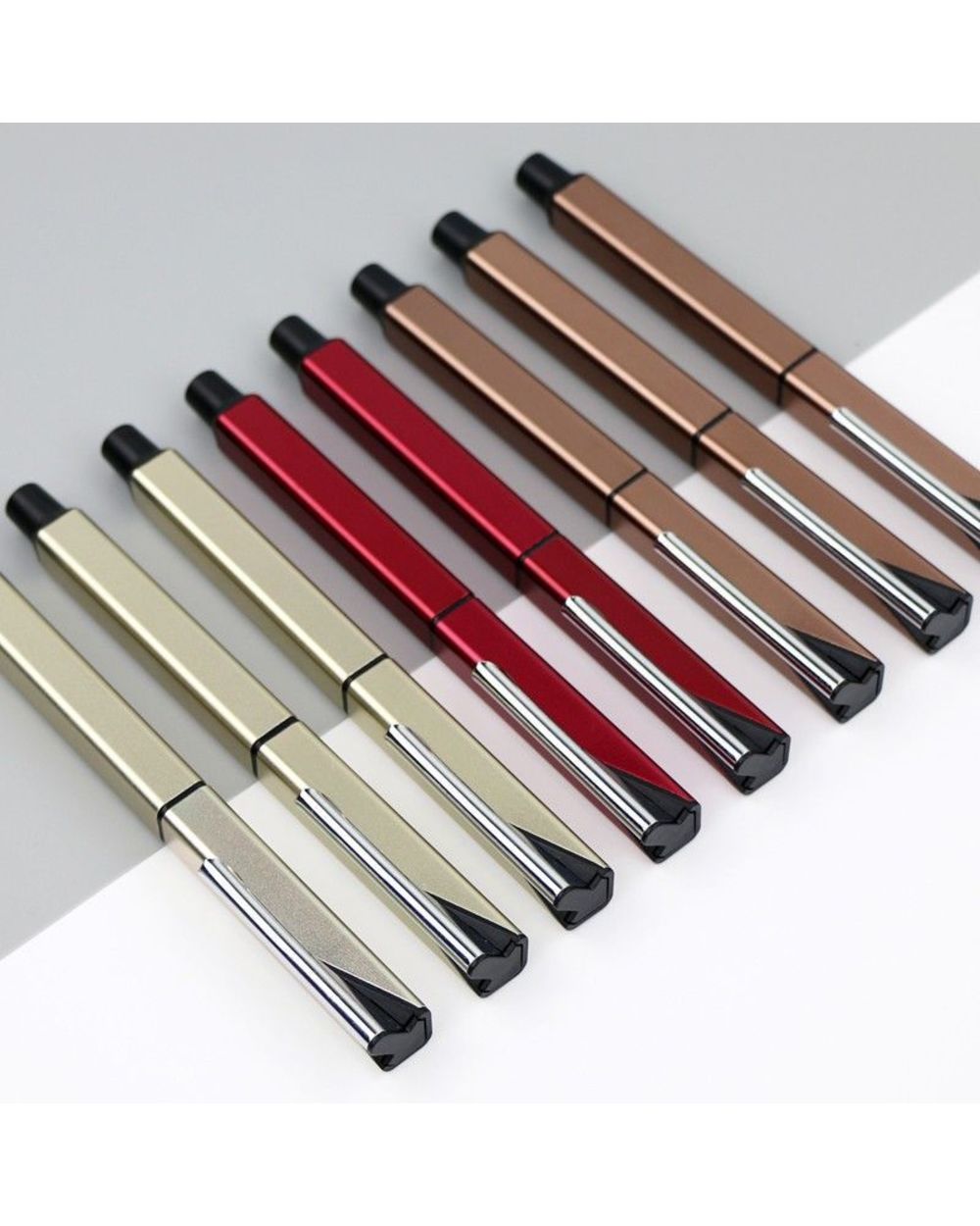Square Metal Business Gift Gel Pen 0.5Mm Luxury Signature Ballpoint Pens Custom Logo Office Material And Stationery Wri front-4