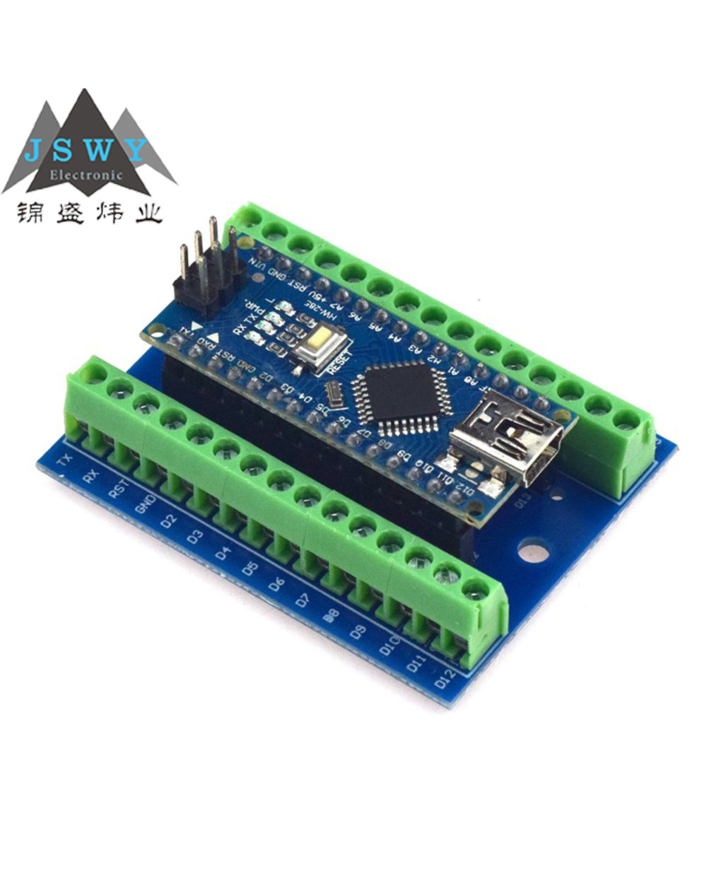 Nano With The Bootloader Compatible Nano V3.0 Controller For Arduino Nano Ch340 Mini Usb Atmega328p Programming Driver front-4