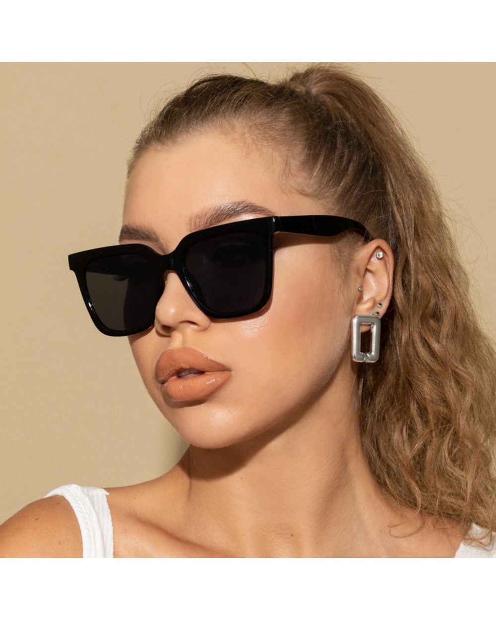 2022 New Fashion Sunglasses Women Brand Designer Retro Rectangle Sun Glasses Female Ins Popular Colorful Vintage Square front-0