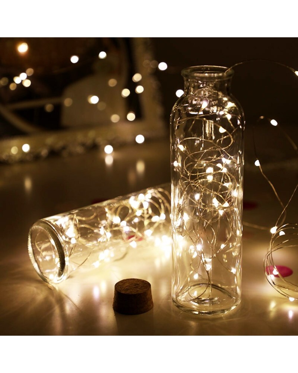 2M 5M 20/50 Fairy Lights Copper Wire LED String Lights Garland Indoor Bedroom Home Wedding New Year Event Party Gift front-5