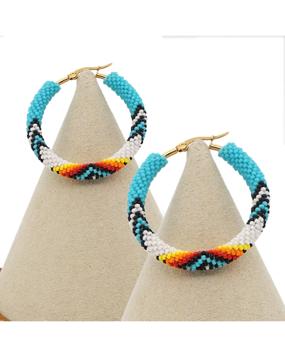 Native Style Hoop Earrings Jewelry Femme Miyuki Seed Beads front-4