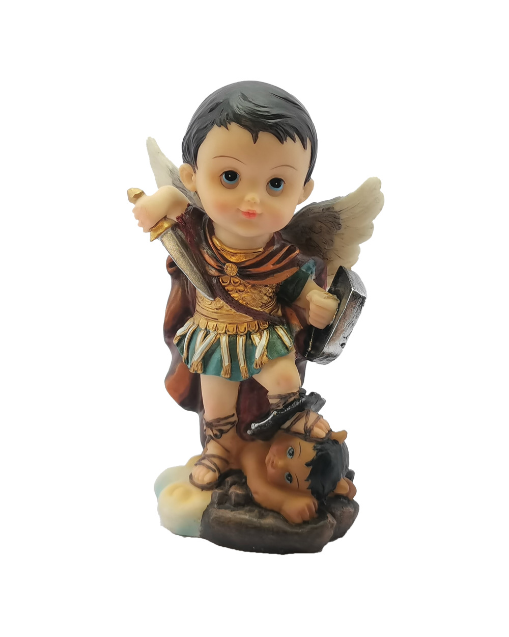 Catholic Statue Seven Archangels Michael Raphael Zadquiel Barachiel Uriel Gabriel Jofiel Cartoon Collection Figurine Set front-1