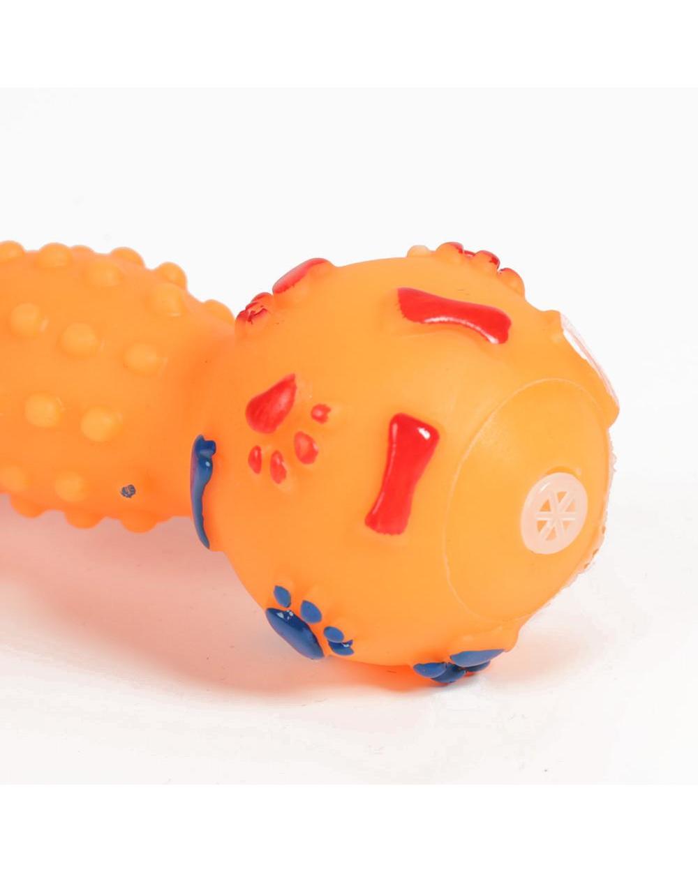 Dotted Dumbbell Shaped Pet Toys Squeeze Squeaky Faux Bone Bite Resistant Pet Dog Toys For Small Large Dogs Pets Supplies front-5
