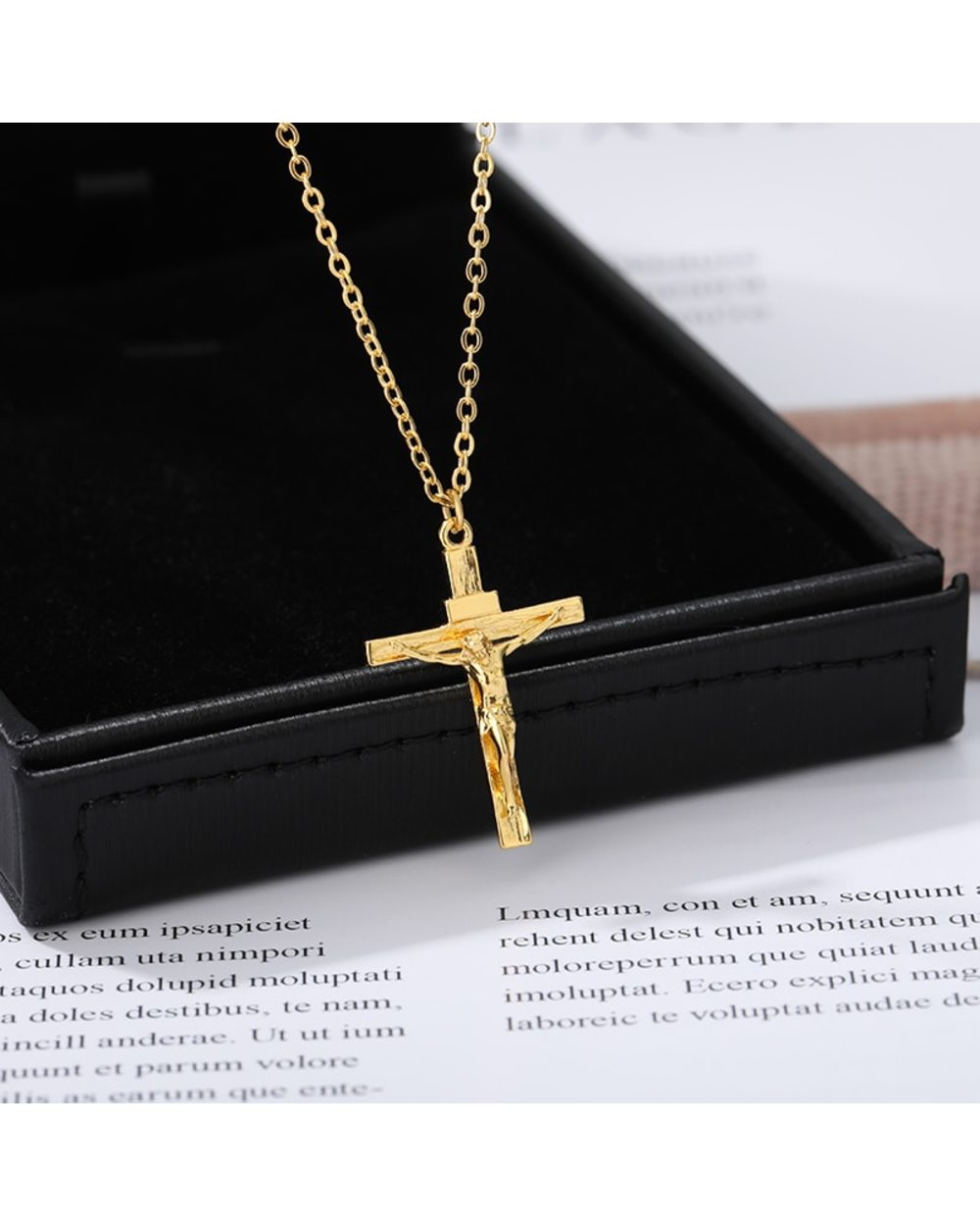 Christian Jesus Cross Necklace front-0