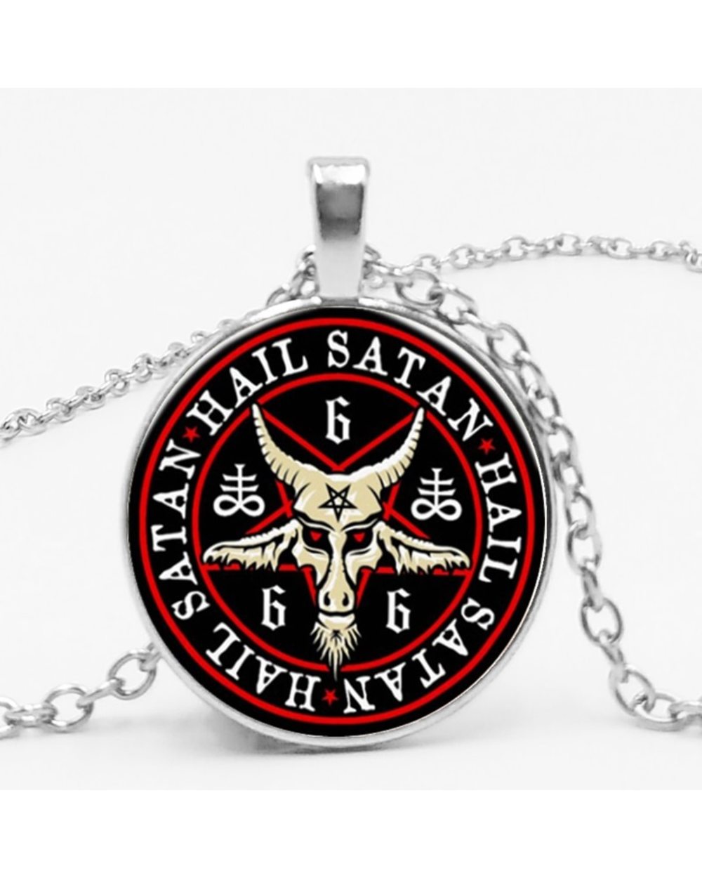 Pentagram Necklace Gothic front-0