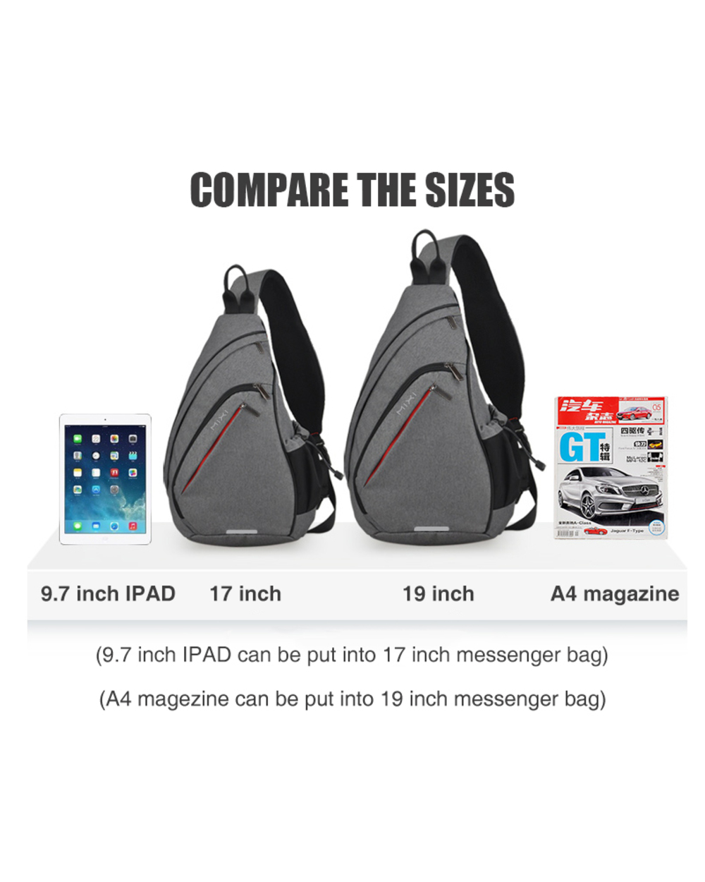 Mixi Men One Shoulder Backpack Women Sling Bag Crossbody Usb Boys Cycling Sports Travel Versatile Fashion Bag Student S front-5