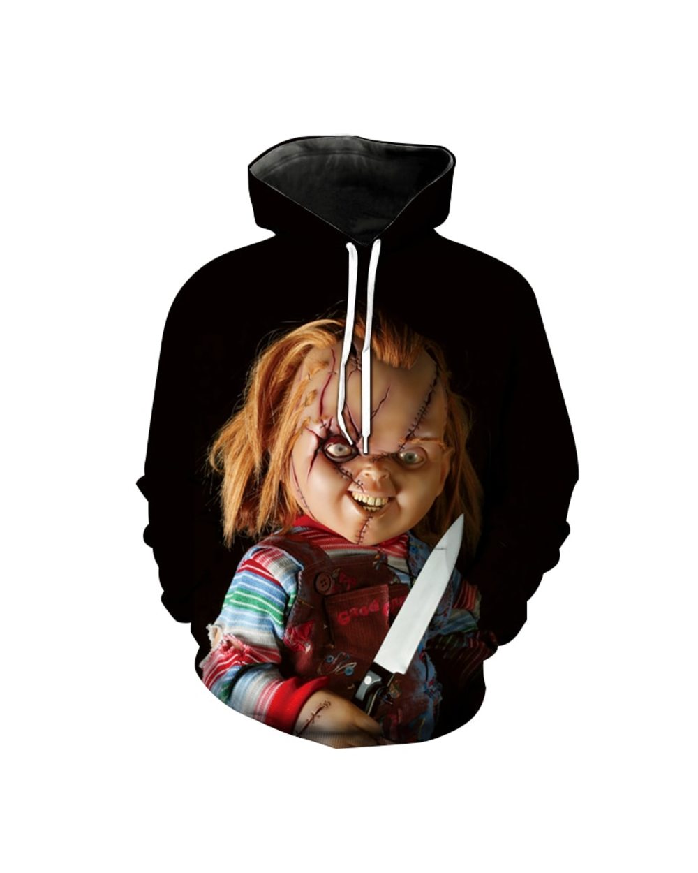 Horror Movie Hoodies Chucky 3D Print Hooded Sweatshirt Men Women Fashion Streetwear Hoodie front-2