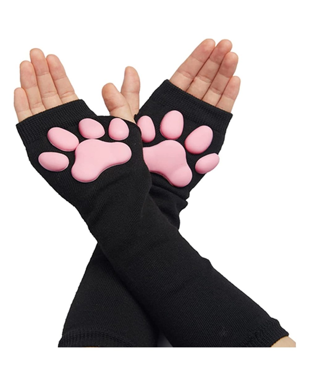 3D Cat Pad Paw Sleeves Sun Protection Cute Kitten Cat Paw Sexy Lolita Cosplay Arm Sleeves Cat Meat Cushion Gloves Sun S front-2