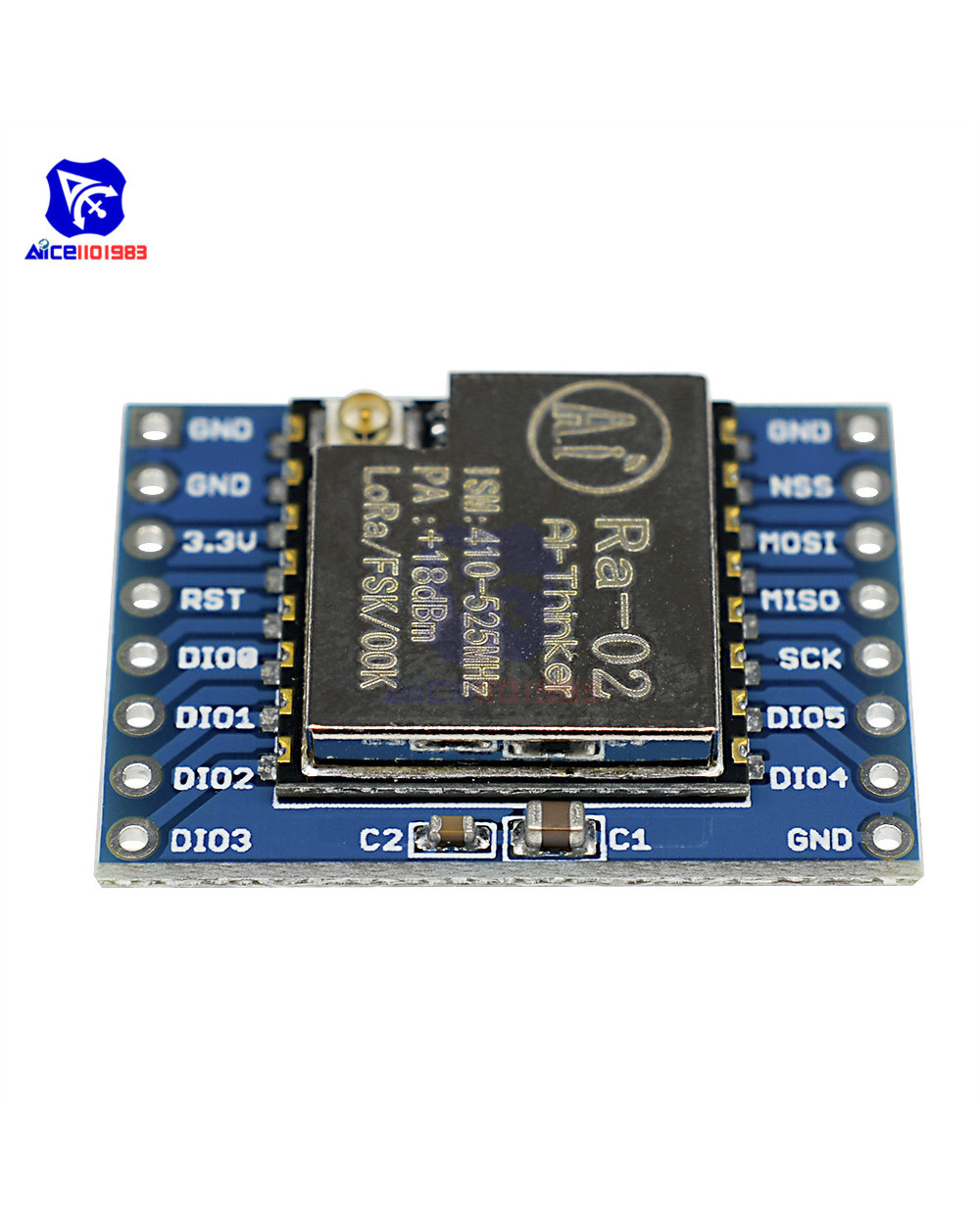 Diymore 433Mhz Sx1278 Lora Module 433M 10Km Ra-02 Wireless Spread Spectrum Transmission Board 2.4G Ipx Antenna For Sma front-4