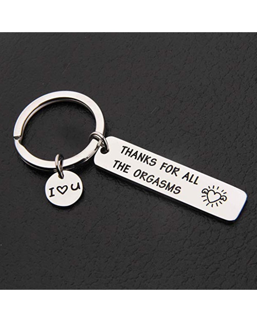Thank for All The Orgasms I Love You Key Ring Couple Keychain Jewelry Gifts To Boyfriend Husband front-0