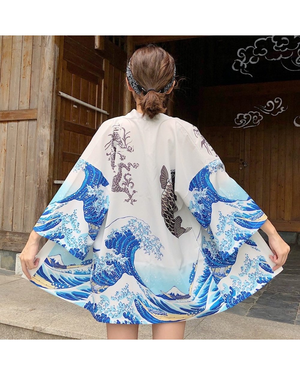 2021 WOMAN KIMONOS JAPANESE KIMONO CARDIGAN front-0