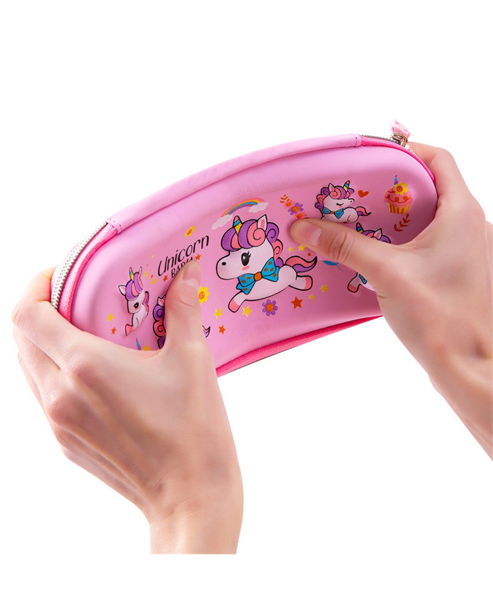 3D Eva Pencil Case Cute Stationery Box Cartoon Animals Pencil Box For Children Pen Case Big Pen Bag School Supplies Sto front-5
