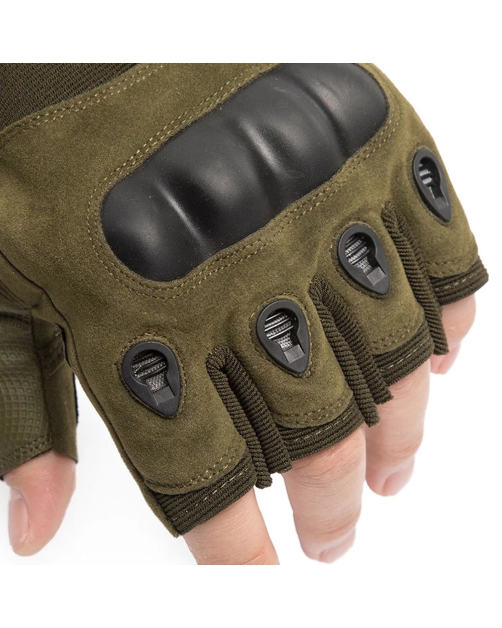 Army Military Tactical Gloves Winter Full Finger Fingerless Gloves Knuckles Protective Military Hunting Shooting Cyclin front-4