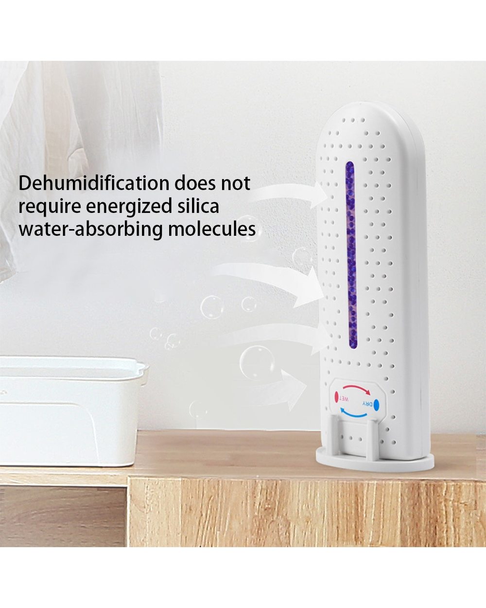 Air Dryer Bathroom Car Office Dehumidifying Electric Moisture Absorber Closet Wardrobe Reusable Indoor Dehumidifier front-2