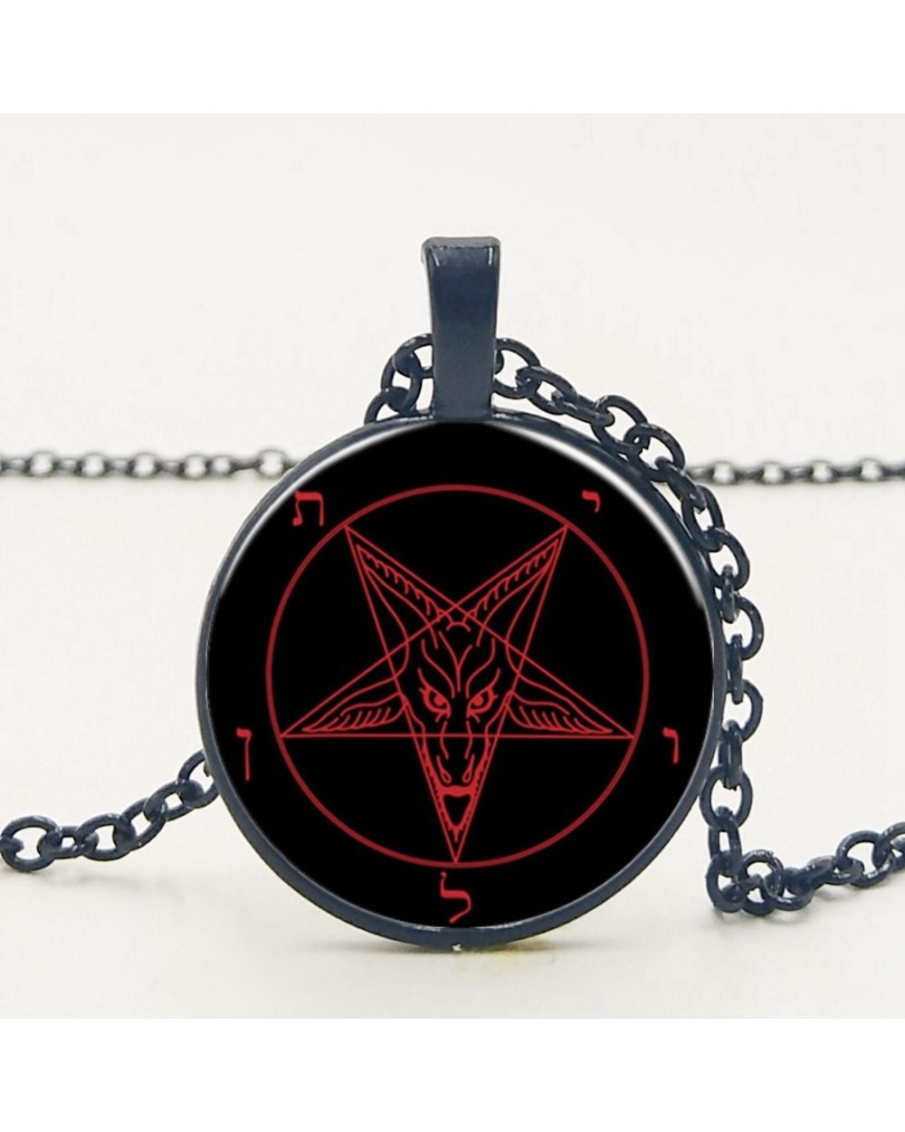 Pentagram Necklace Gothic front-4