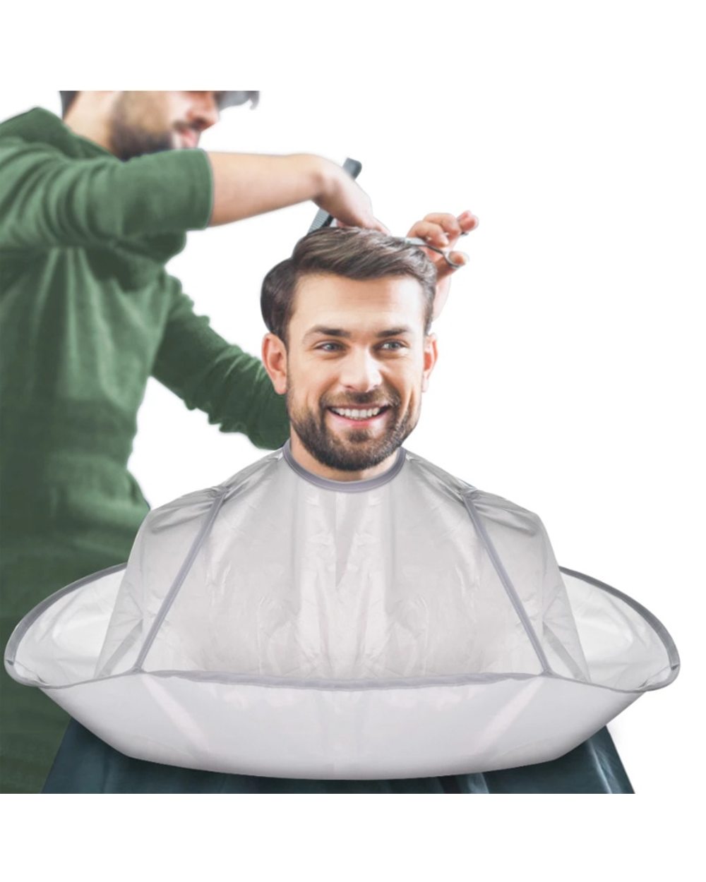 Diy Aprons Hair Cutting Cloak Salon Barber Stylists Cape Cutting Cloak Hairdressing Barber Gift For Man Haircut Capes front-1