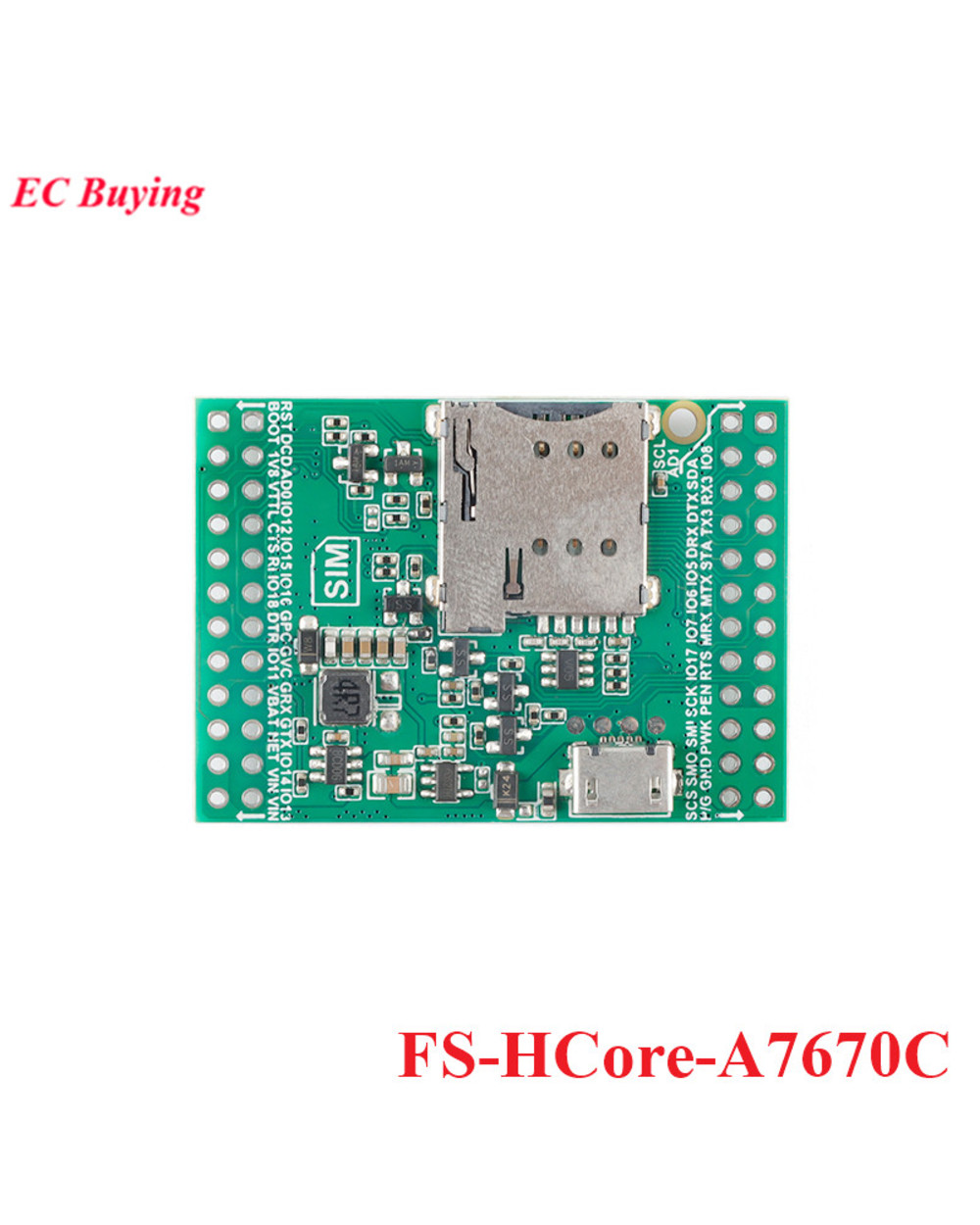 A7670c 4G Module Cat.1 Core Development Board Full Netcom With 2G Lte+Gsm Stm32 Soutines Fs-Mcore-A7670c Fs-Hcore-A7670c front-5