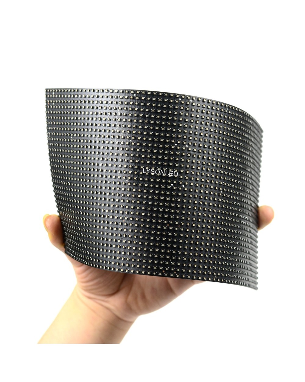 Flexible P4 P5 Indoor Smd Full Color Led Module 64X32 Pixels Column Digital Sign Round Advertising Video Banners Panel front-1