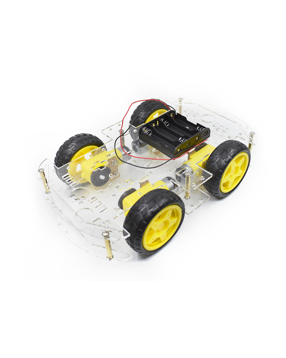 Smart Car Kit 4Wd Smart Robot Car Chassis Kits Car With Speed Encoder And Battery Box Diy Electronic Kit For Arduino front-5