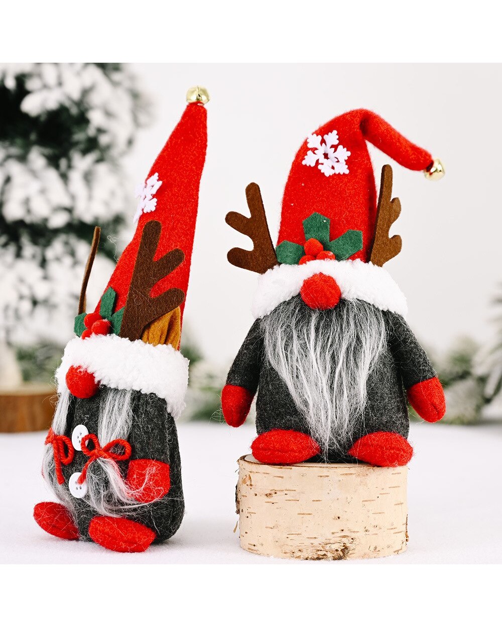 New Christmas Antlers Faceless Gnome Santa Tulip Rudolph Doll Decoration For Home Pendant Gifts Ornaments Party Supplies front-3
