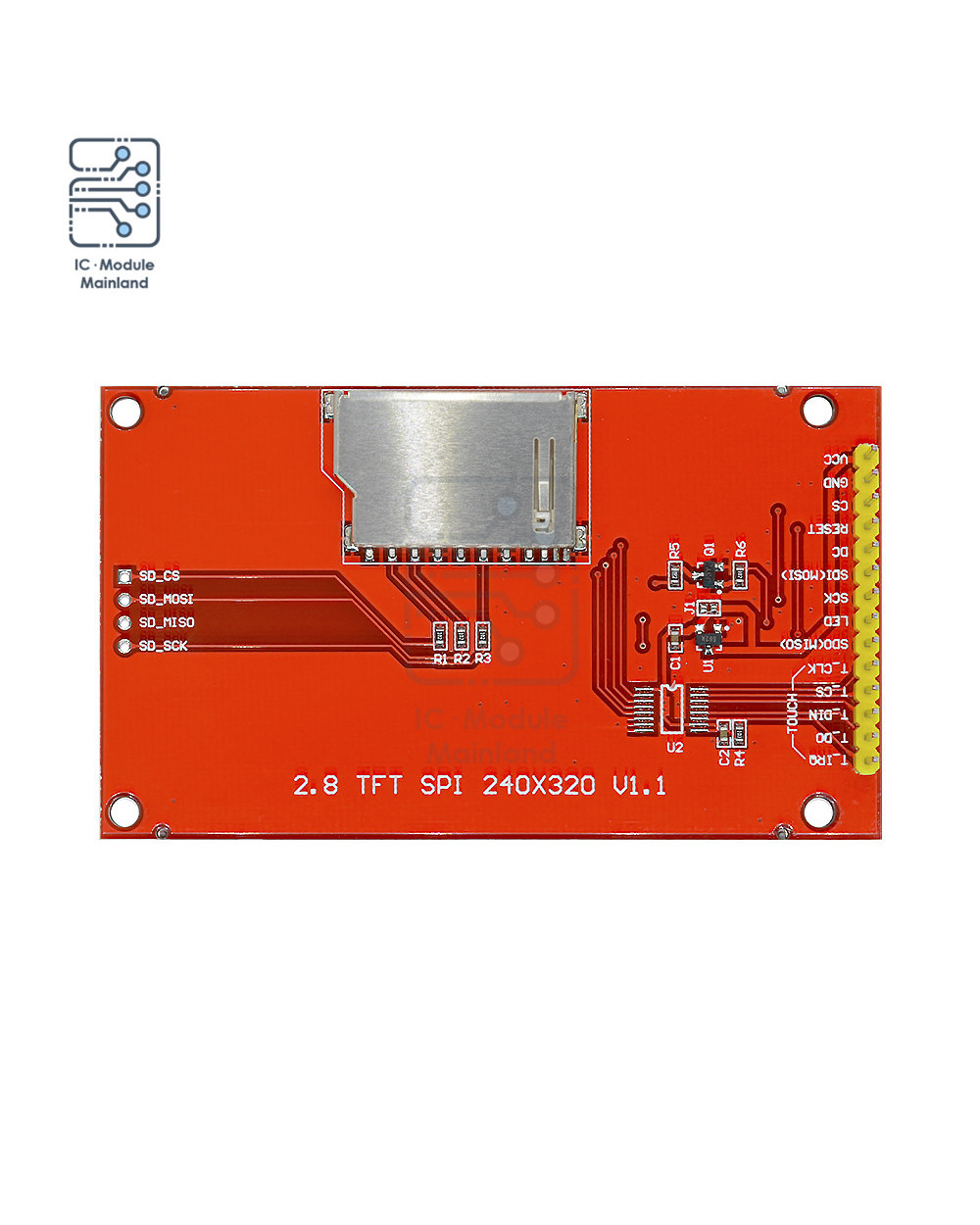 2.8 Inch Spi Tft Lcd Screen Module 240X320 Resolution Serial Port Module With Pcb Adapter Sd Ili9341 Led Display For Ar front-1
