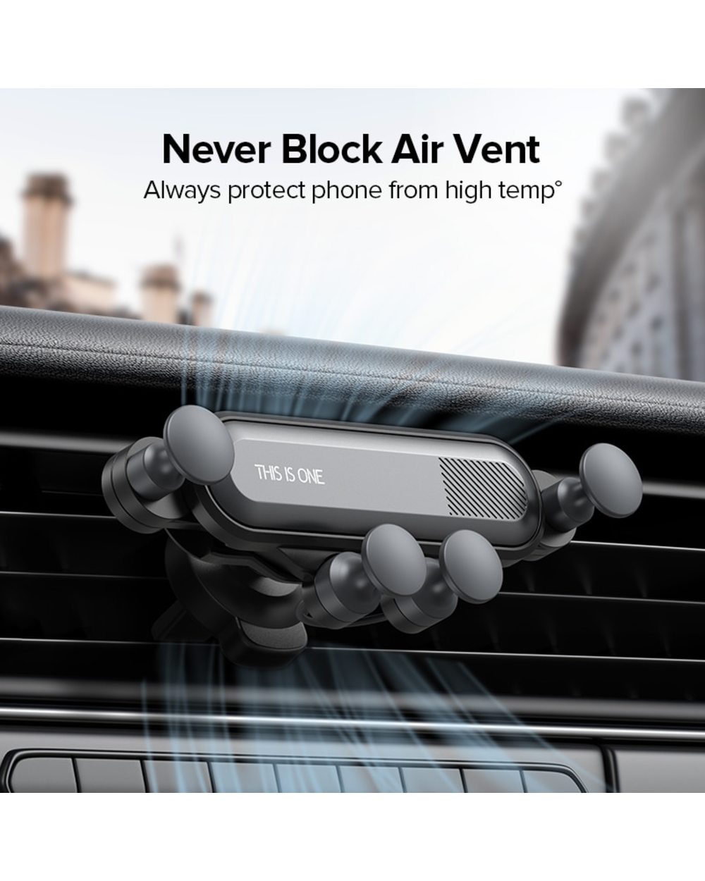 Gravity Car Phone Holder Mobile Stand Smartphone GPS Support Mount For iPhone 13 12 11 Pro 8 Samsung Huawei Xiaomi Redmi front-2
