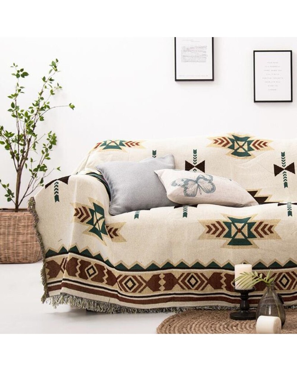 Blanket Leisure Blanket Tapestry Soft Warm Cotton Blanket Spring And Autumn Light Sofa Blanket front-3