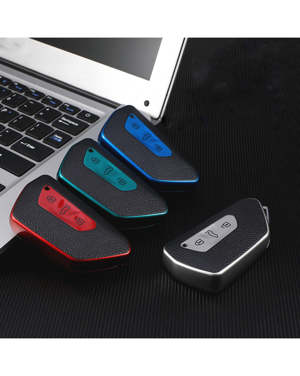 Leather Style Tpu Car Remote Key Case Cover For Volkswagen Vw Golf 8 Mk8 For Skoda Octavia Key Protector Shell Bag Accr front-5