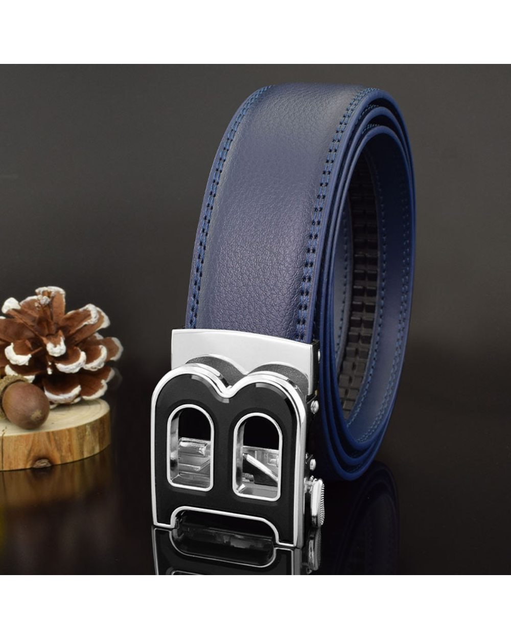 High Quality Designer Belts Men Fashion B Letter Luxury Famous Brand Genuine Leather Belt Men Classic Exquisite Waist S front-1