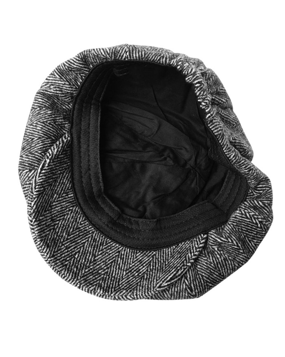 Wool Newsboy Cap Men Grey Herringbone Flat Caps Women Men British Painters Hat Soft Autumn Winter Hats Octagonal Cap Bl front-5