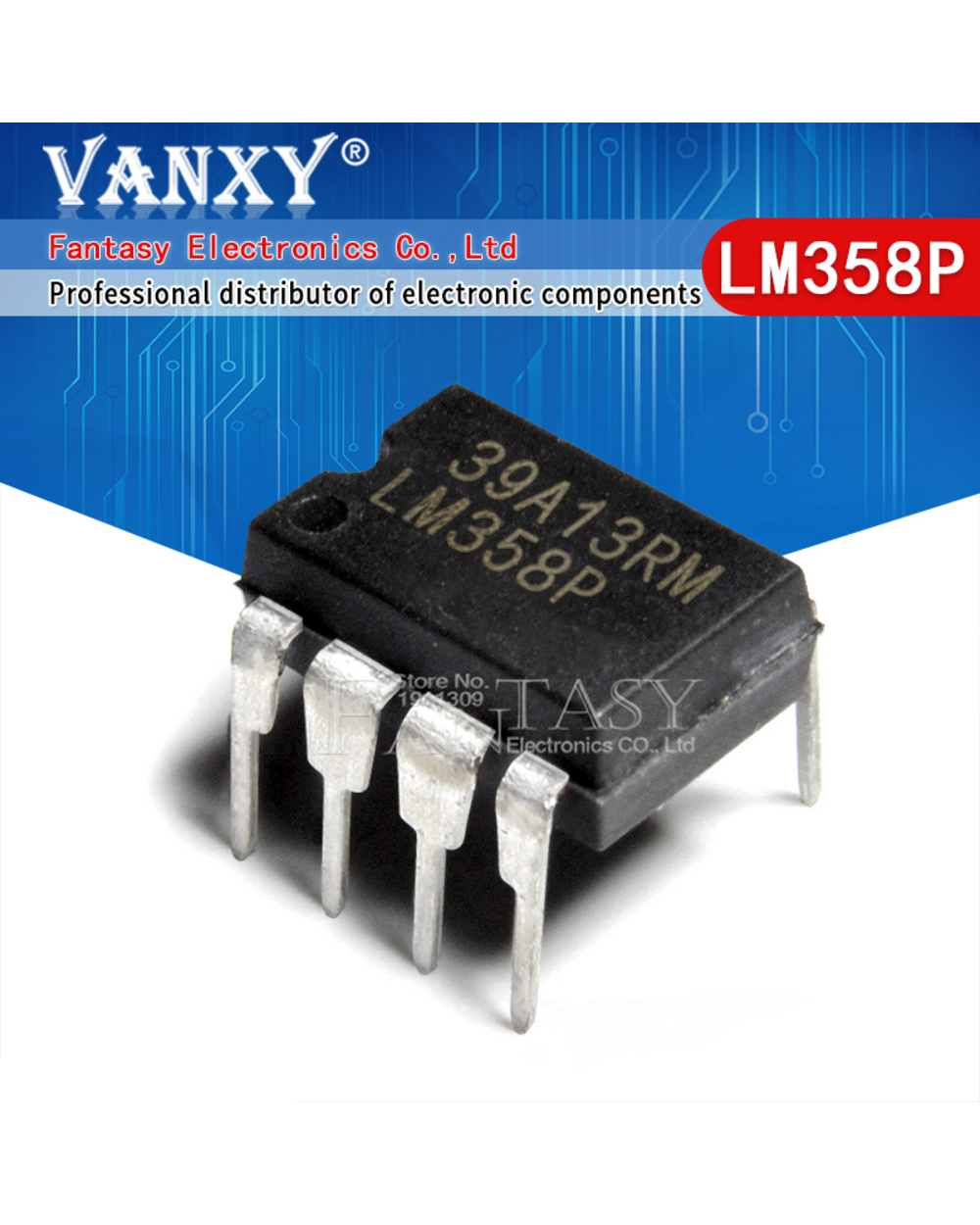 20Pcs Ua741 Lm324 Lm393 Lm339 Ne555 Lm358 Dip Lm358p Lm358n Lm324n Lm339n Lm393n Lm393p Ne555p Ua741cn Dip-8 Amplifier front-1